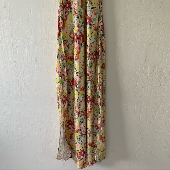 J. Crew Alicia Cupro-blend Racerback Slip Dress In Painterly Floral - Picture 11 of 14
